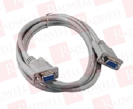 NULL MODEM CABLE, W/ INTERCHANGEABLE MOUNTING, 6FOOT CABLE