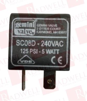 GEMINI VALVE 4GPCOIL240VAC