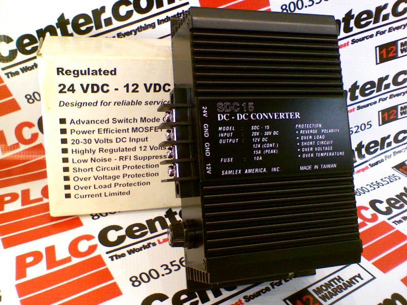 VOLTAGE CONVERTER 24VDC-12VDC 12A