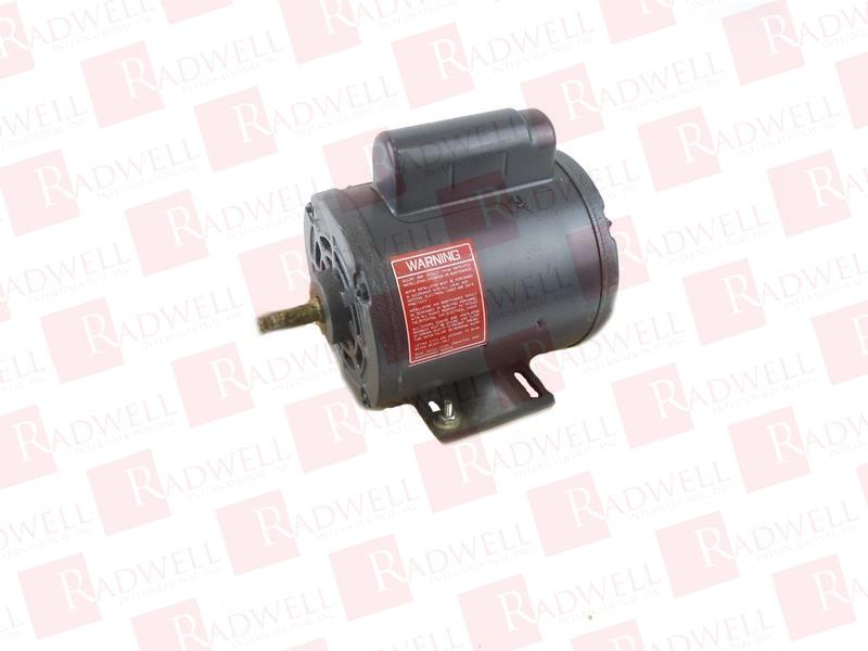 MOTOR, AC, SINGLE PHASE, 1/6HP, 1740RPM, 115/208-230VAC, ODP ENCL, FRAME 48