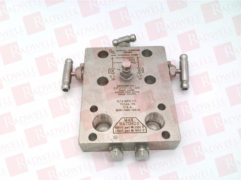 UNIMOUNT 3-VALVE MANIFOLD, 1/2IN FNPT, FLANGED