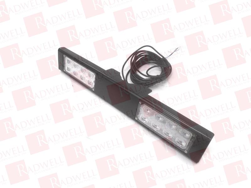  , RECTANGULAR RAPID FLASH BEACON, ONE RED INDICATOR, 4.5INCH U BOLT MOUNT, AMBER LED, 12V