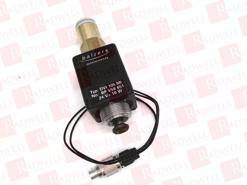  , SOLENOID VALVE, 24 VDC, 10 W, VACUUM FLANGE, DVI 105 MI