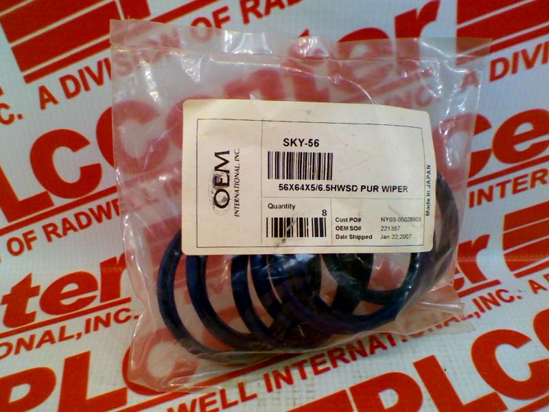 SEAL FOR WIPER 56X64X5/6.5MM-PK/8