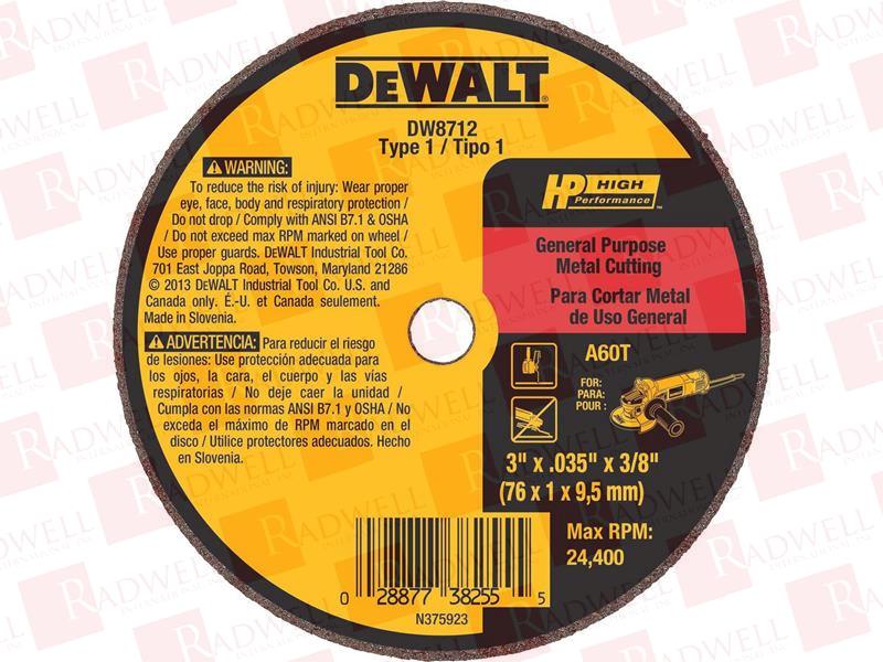 STANLEY BLACK & DECKER DW8712