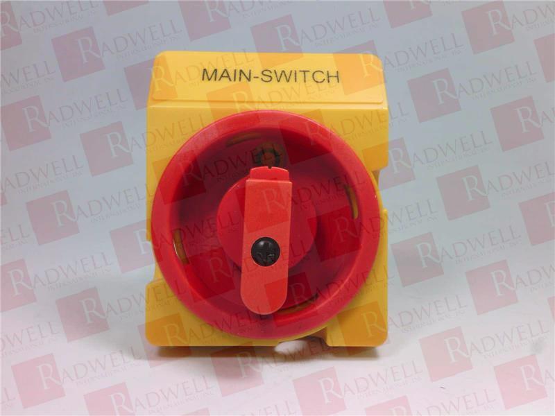 ROTARY CAM SWITCH, PR21, 20 AMP MAIN, ON/OFF, PANEL MOUNT, YELLOW/RED, 3 POLE