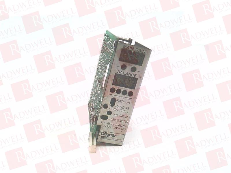  , SERVO AMPLIFIER MODULE, FOR HYDRAULIC APPLICATIONS, WITH MAIN GAIN AND BALANCE ADJUSTABILITY, DUAL RATIO