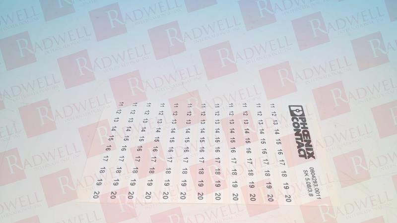 PHOENIX CONTACT SK  5,08/3,8:FORTL.ZAHLEN 11-20