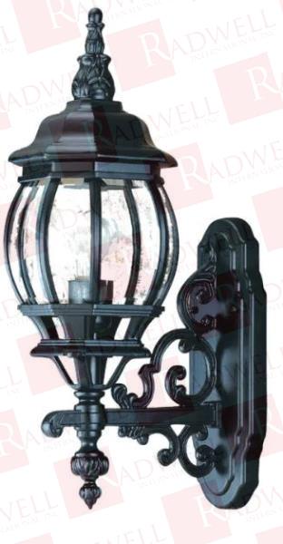 CHATEAU 1 LIGHT 20" HEIGHT OUTDOOR WALL SCONCE BLACK