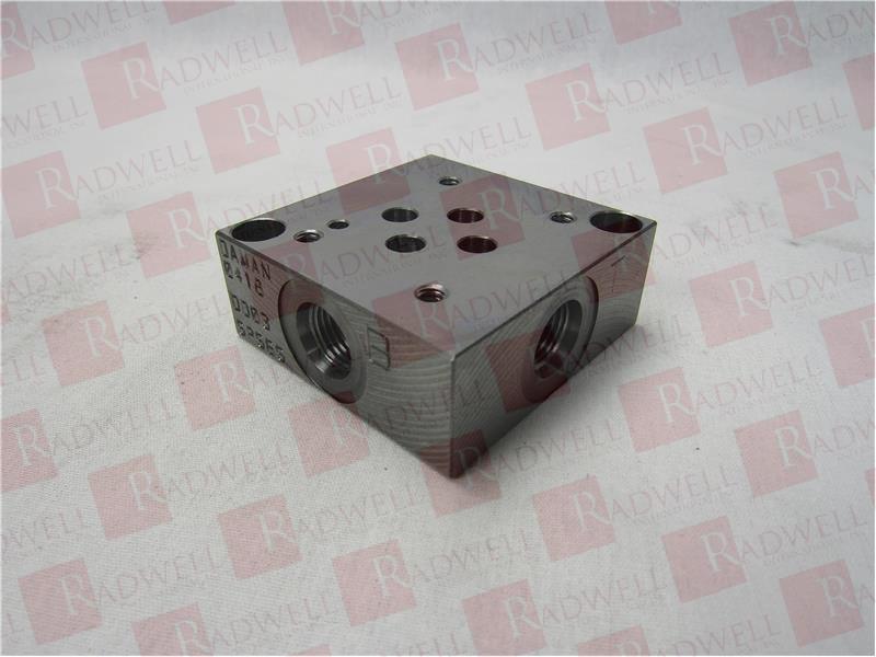 DUCTILE VALVE SUBPLATE, HYDRAULIC MANIFOLD, DUCTILE IRON - D4512, SIDE PORTED, PORT THREADS: -6 SAE - ISO 11926