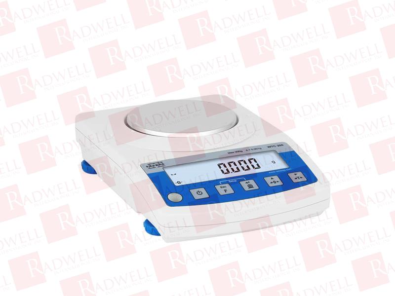 (MODEL NO. WTC 200), WTC PRECISION BALANCES, CAPACITY 200 G,READABILITY 0.001 G,PAN SIZE 100 MM,CALIBRATION EXTERNAL,1×RS 232, USB-A, USB-B