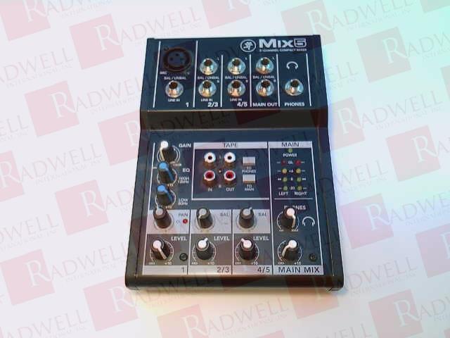 COMPACT MIXER WITH STUDIO LEVEL AUDIO QUALITY, 5 CHANNEL