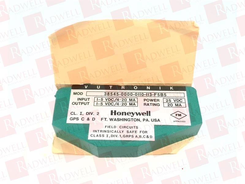 HONEYWELL 38545-0000-00110-113-F5B5