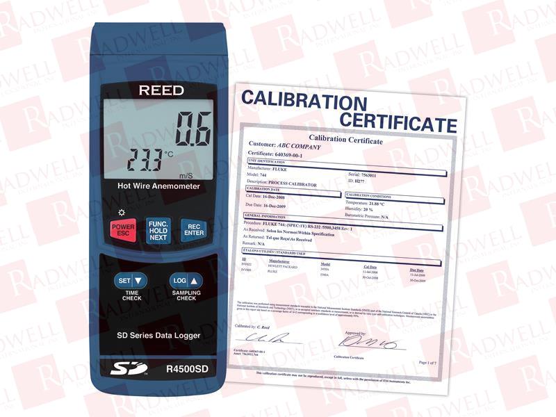 REED INSTRUMENTS R4500SD-NIST