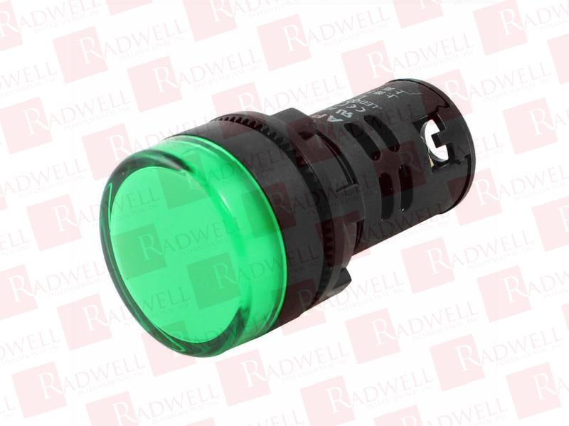 LED INDICATOR, AC/DC 24 V, 20 MA, GREEN LIGHT, PANEL MOUNTED
