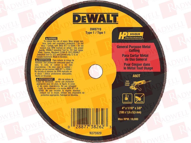 STANLEY BLACK & DECKER DW8719