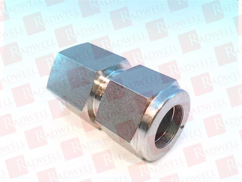 FEMALE CONNECTOR, 1/2IN TUBE OD, 1/2IN FEMALE NPT, DOUBLE FERRULE, 316 SS