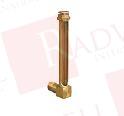 LIQUID LEVEL GAGE, BRASS, SHORT ELBOW, 4-1/32 SIGHT, 3/8 NPT, 1/2" DIA, VENTED