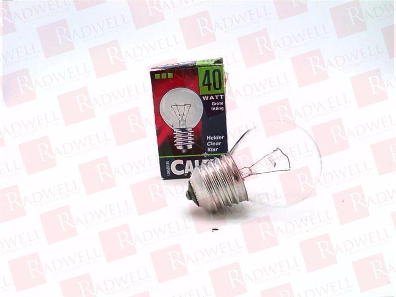 BULB, 40 W, 240V, GROTE FITTING, CLEAR,