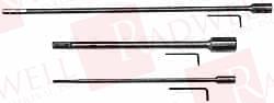 DRILL BIT, 7/16 INCH SHANK DRILL EXTENSION FOR 1/4, 5/16 & 7/16 INCH SHANK DRILL BITS 24 INCH OAL, COMPATIBLE WITH HEX DRILL & EXTENSION COLLET SHANKS