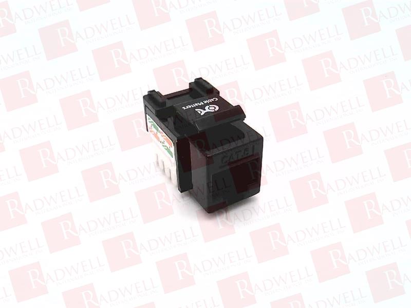 CAT 6 RJ-45 KEYSTONE JACK, BLACK
