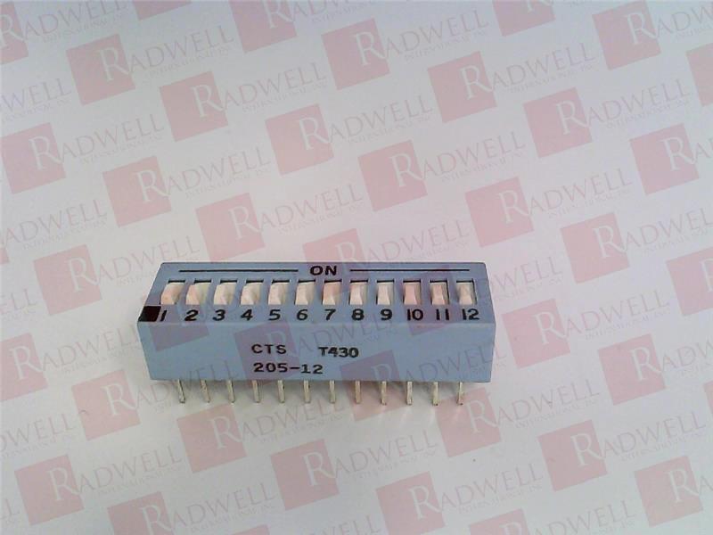 CTS CORPORATION 205-12