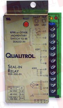 SEAL-IN RELAY, SCREW TYPE TERMINAL, SURFACE MOUNT, <20 MS REACTION TIME, INPUT VOLTAGE:, 24 VDC (1-2), 48 VDC (2-3), 120 VDC/125 VAC (3-4), ALARM CONTACT & TRIP CONTACT RATING:, 1/4 HP @ 125 ...
