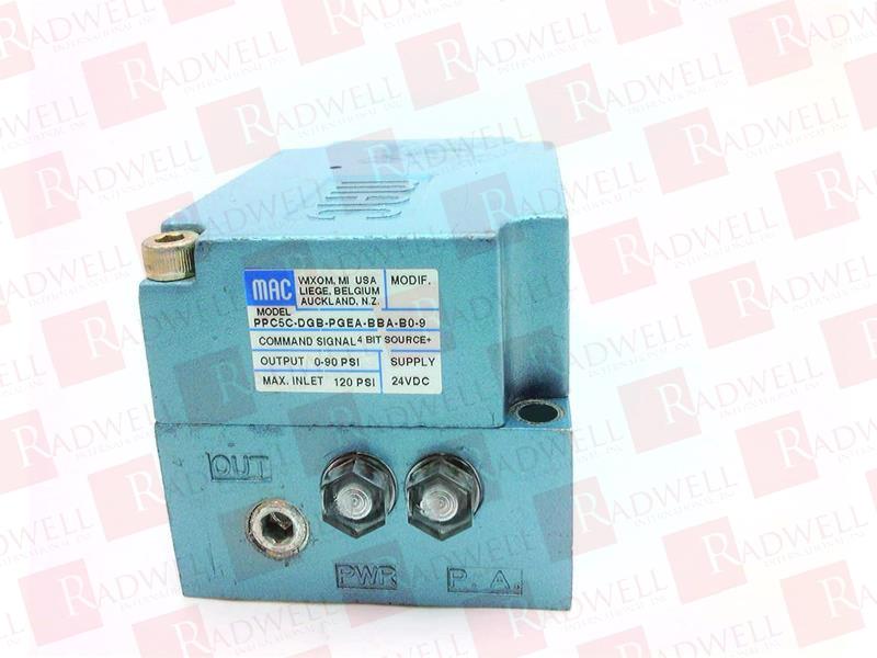 MAC VALVES INC PPC5C-DGB-PGEA-BBA-B0-9