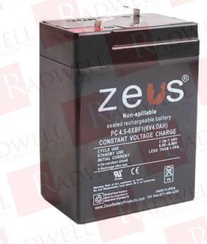 ZEUS BATTERY PRODUCTS PC4.5-6XBF1