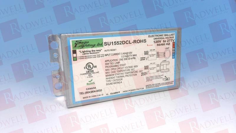 CIRCLINE 2D BALLASTS, 120-277 120 TO 277, 1 2, 2D CIRC 55W 21W, PS PS, SU1552DCL-ROHS NCU142/B-ROHS, C1U C2B