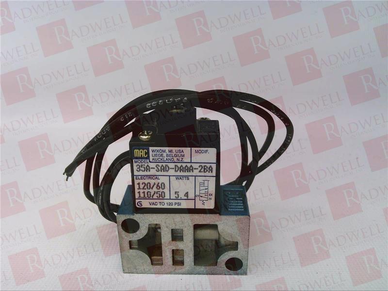 MAC VALVES INC 35A-SAD-DAAA-2BA