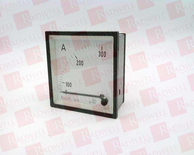 AMMETER 0-300, 5AMP, 15-100HZ, 96X96MM, 90 º