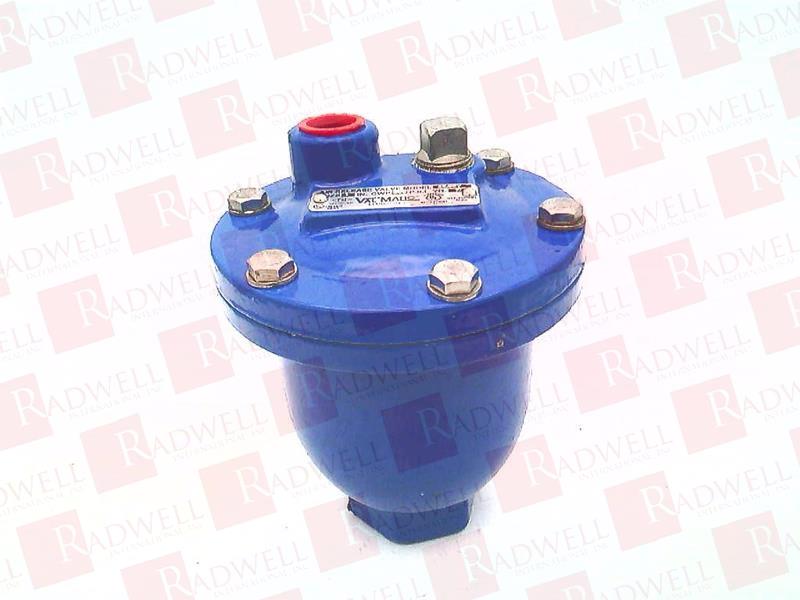 AIR RELEASE VALVE,CAST IRON BODY,SIZE 1,316 SS TRIM AND FLOAT,1IN NPTF INLET,1/2IN NPTF OUTLET,CWP 300 PSI,