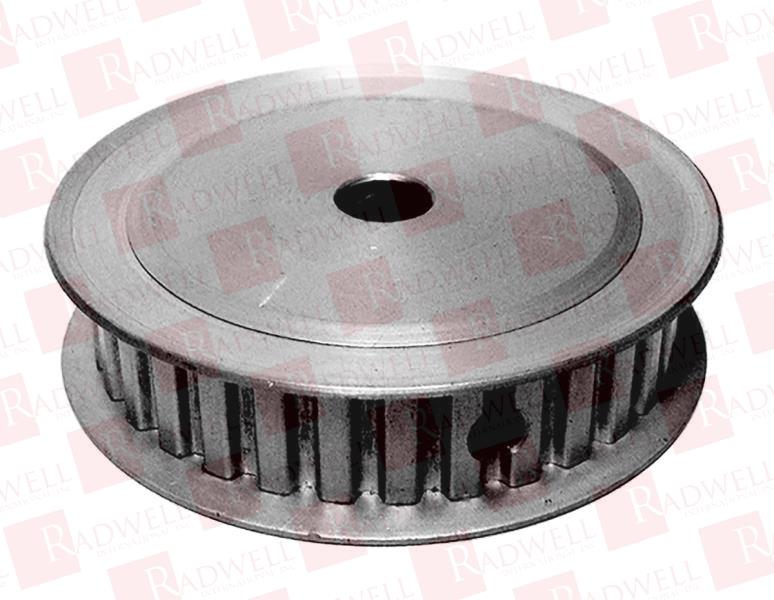 TIMING PULLEY, 8 MM BORE DIAMETER, 35.1 MM OD, 0.2 IN PITCH,14.2 MM LENGTH, SUITABLE FOR USE WITH 3/8" WIDTH BELT, CLEAR ANODIZED FINISH, 22 GROOVES, ALUMINUM