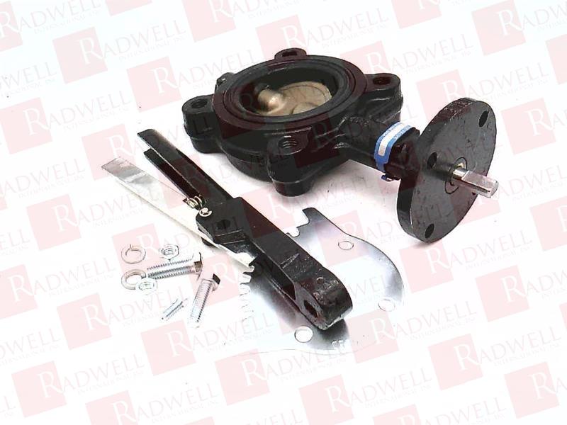 BUTTERFLY VALVE, 3 INCH, BI-DIRECTIONAL, LUG BODY, LEVER OPERATOR, CAST IRON BODY, ALUMINUM/BRONZE DISC, EPDM LINER