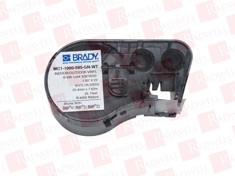 BRADY MC1-1000-595-GN-WT