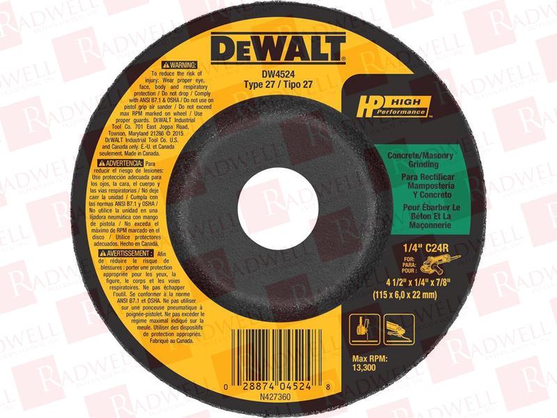 STANLEY BLACK & DECKER DW4524