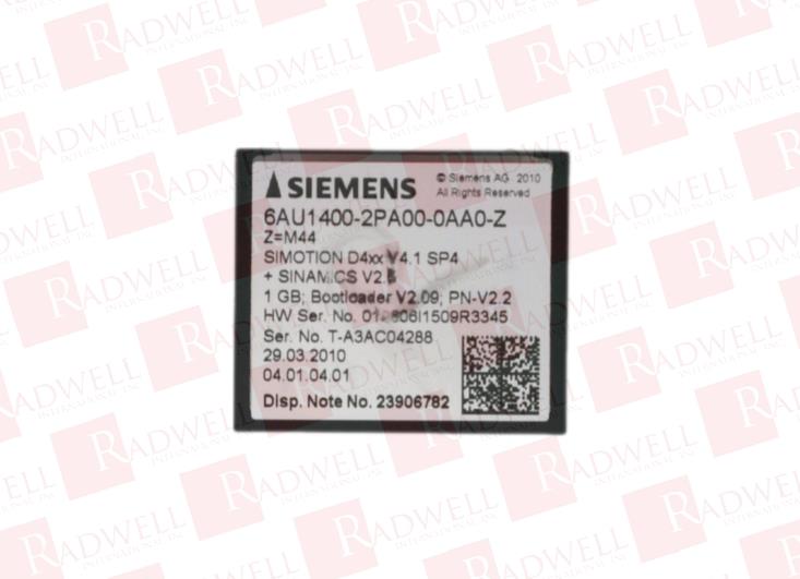 SIEMENS 6AU1-400-2PA00-0AA0-Z-M44