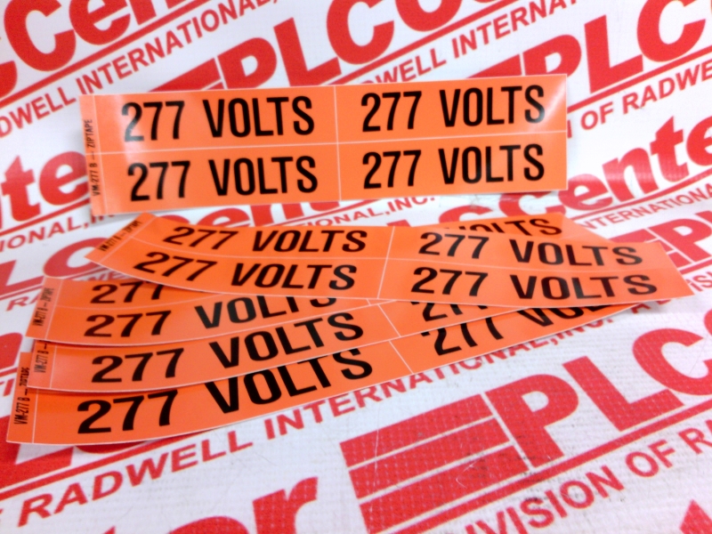 VOLTAGE MARKERS 277 VOLTS 5/PACK