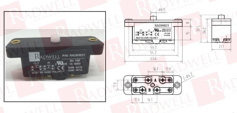 RADWELL VERIFIED SUBSTITUTE 9007-AO1-SUB
