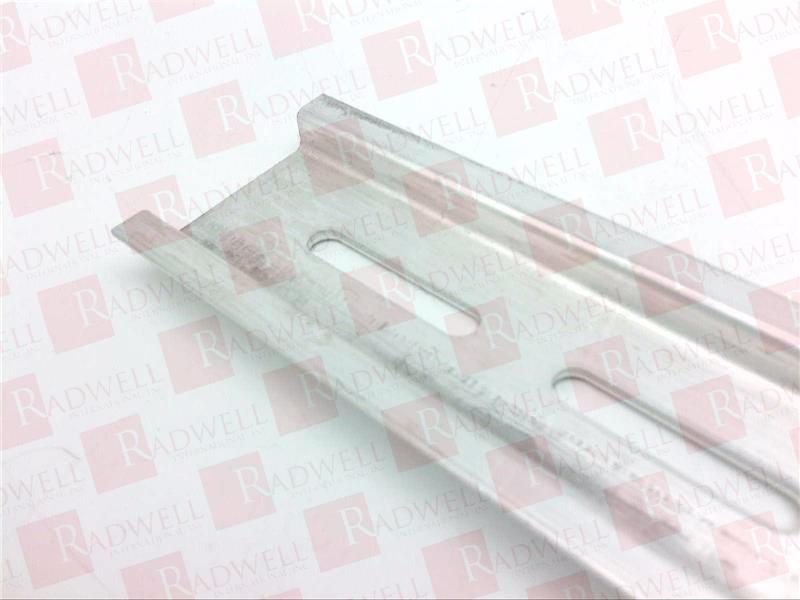 DIN RAIL, SLOTTED, ALUMINUM, (NOT ANODIZED), 1 METER