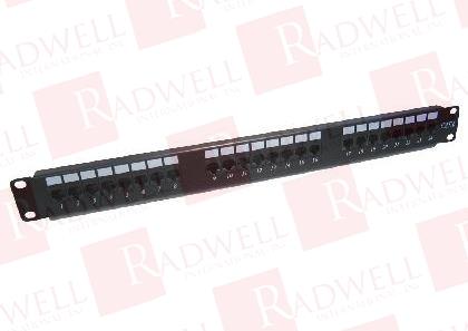  , 24 PORT PATCH PANEL, UNSHIELDED, DUAL TYPE IDC, BLACK