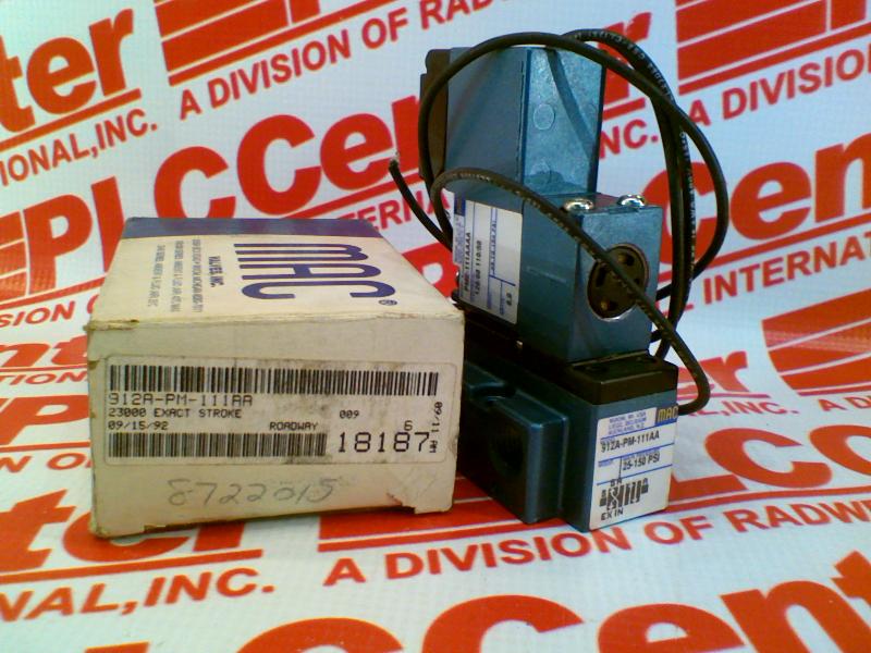 MAC VALVES INC 912A-PM-111AA