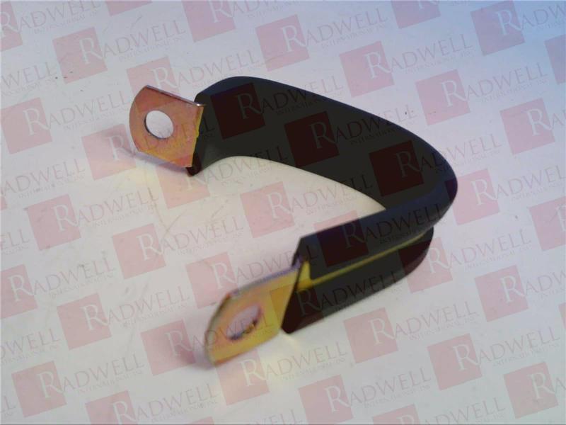  ,CUSHION CLAMP, DOUBLE LOOP, 3 / 16 DIA, 2 HOLE, STEEL COMP BAND, RUBBER SYNTHETIC CUSHION,