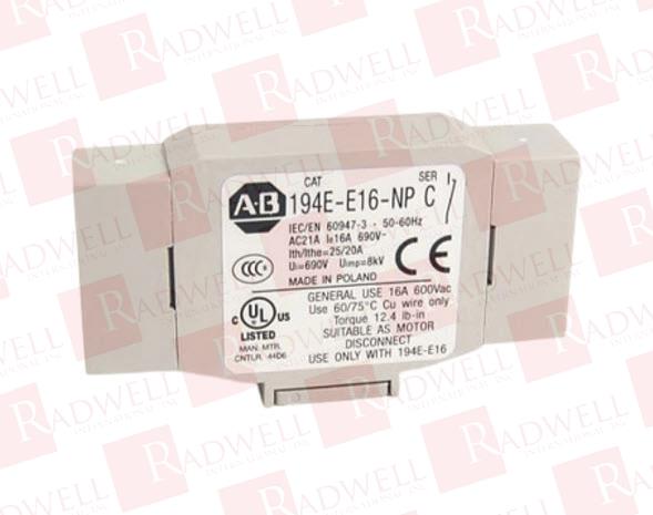 ALLEN BRADLEY 194E-E16-NP