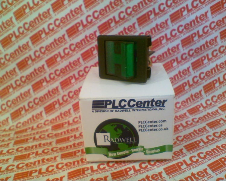 ROCKER SWITCH 20AMP 125/250V 2POS MAINTAINED GREEN