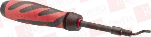 12 PIECE HIGH SPEED STEEL HAND DEBURRING TOOL SET BLADE TYPE E100, HOLDER TYPE E, FOR HOLE EDGES, STRAIGHT EDGES