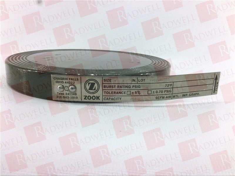 RUPTURE DISK GRAPHITE CLASS 100PSIG 4INCH