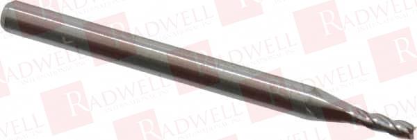 1.6MM, 4.8MM LOC, 3MM SHANK DIAM, 1-1/2" OAL, 4 FLUTE, SOLID CARBIDE SQUARE END MILL SINGLE END, UNCOATED, SPIRAL FLUTE, 30° HELIX, CENTERCUTTING, RIGHT HAND CUT, RIGHT HAND FLUTE, SERIES 11 ...