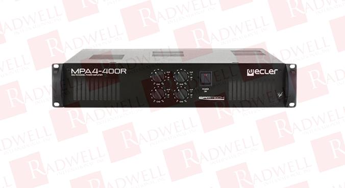  , MULTICHANNEL AMPLIFIER, 115 V, 47-63 HZ, 2 ANALOGUE AUDIO INPUT, 4 POWERED AUDIO OUTPUT, SIGNAL PRESENCE